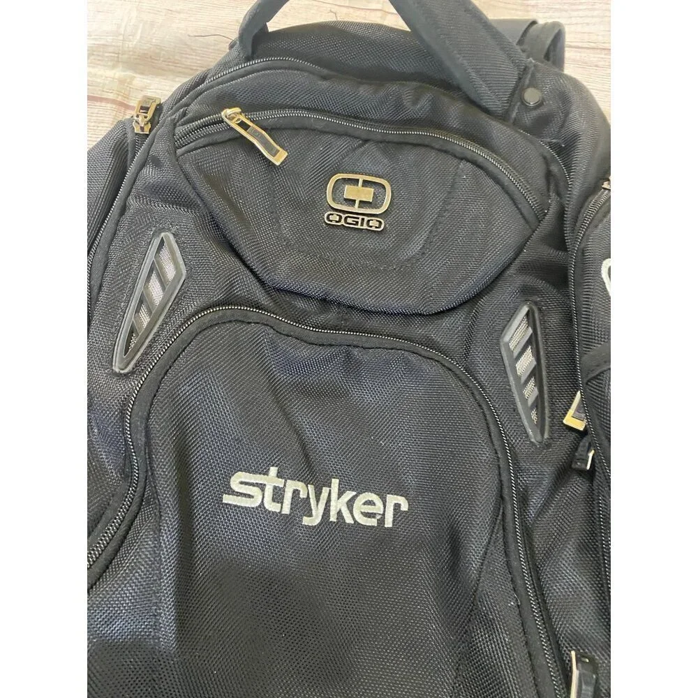 Ogio Unisex Black Casual Full Zip Multi Pocket Back Pack - OS - Picture 2 of 11